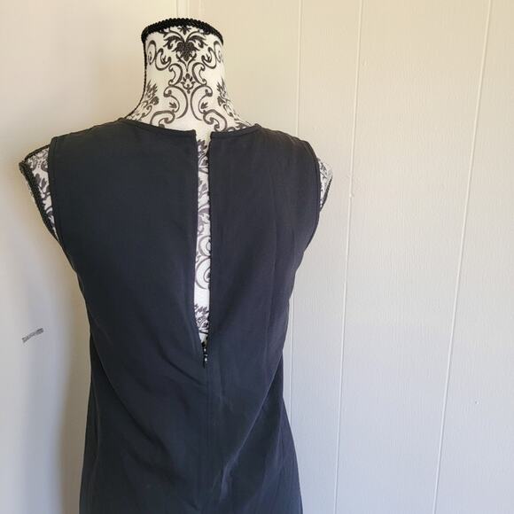 Theory Black Mini Shift Dress - Picture 3 of 4